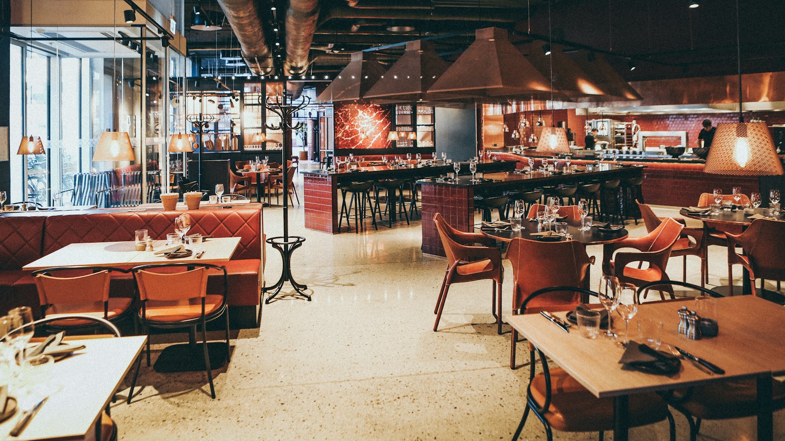 Warmly lit restaurant interior, one of the best places to eat in Leicester city centre