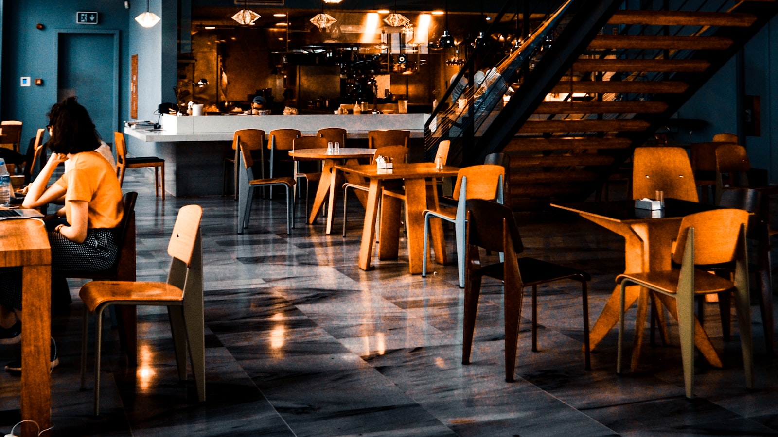 Atmospheric restaurant interior tucked away on Loseby Lane in Leicester's historic Lanes quarter